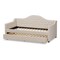 Baxton Studio Perry Modern Light Beige Daybed with Trundle 141-7929 - alternate 9